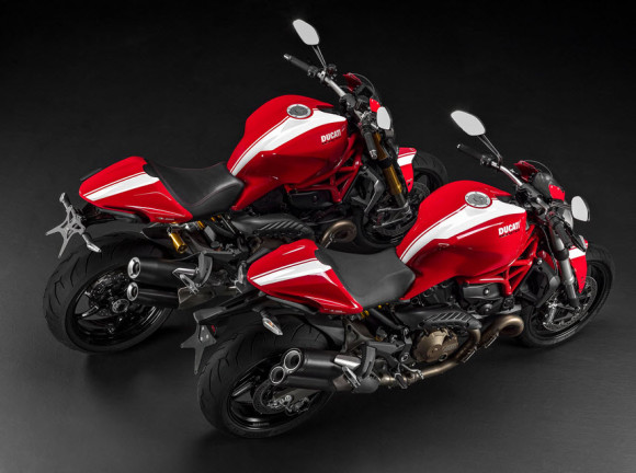 2015 Ducati Monster 1200S and Monster 821 Stripe Editions